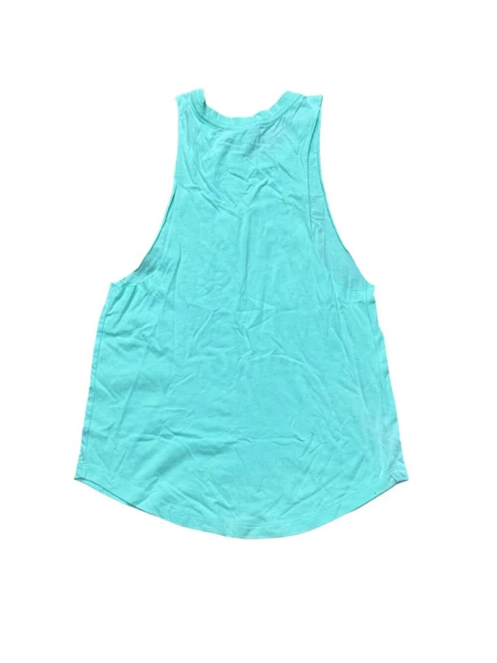 Victoria Secret Pink Chicago Muscle Tank Top XS Mint Green Racerback 100% Cotton - Picture 2 of 8